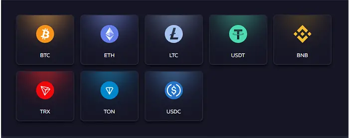 入金対象仮想通貨